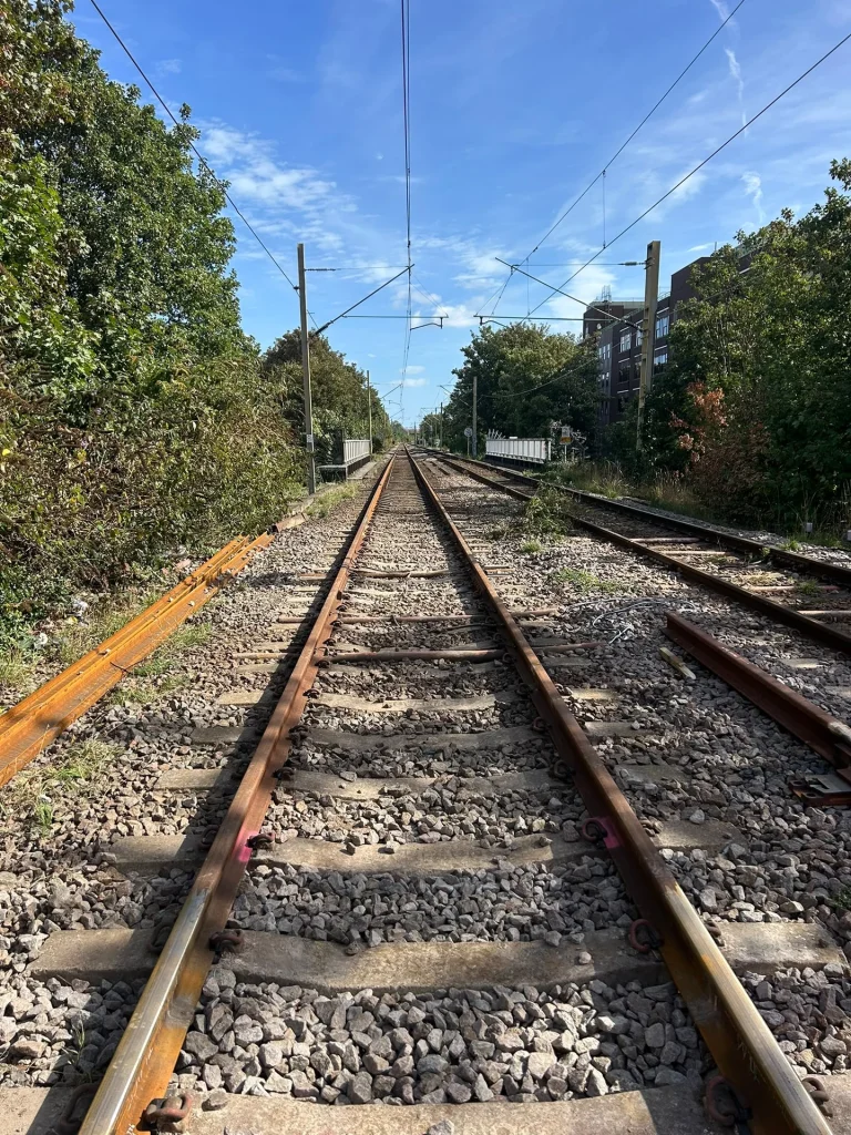 Railway track at a Hannon Engineering project