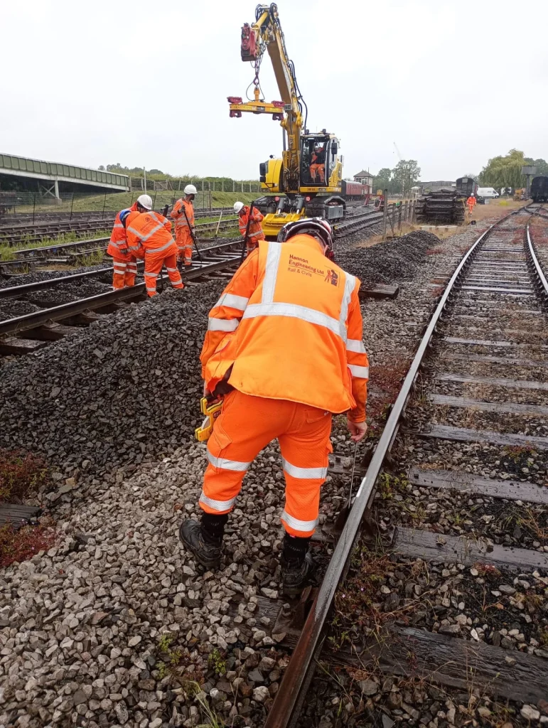 Hannon engineers delivering a rail works package